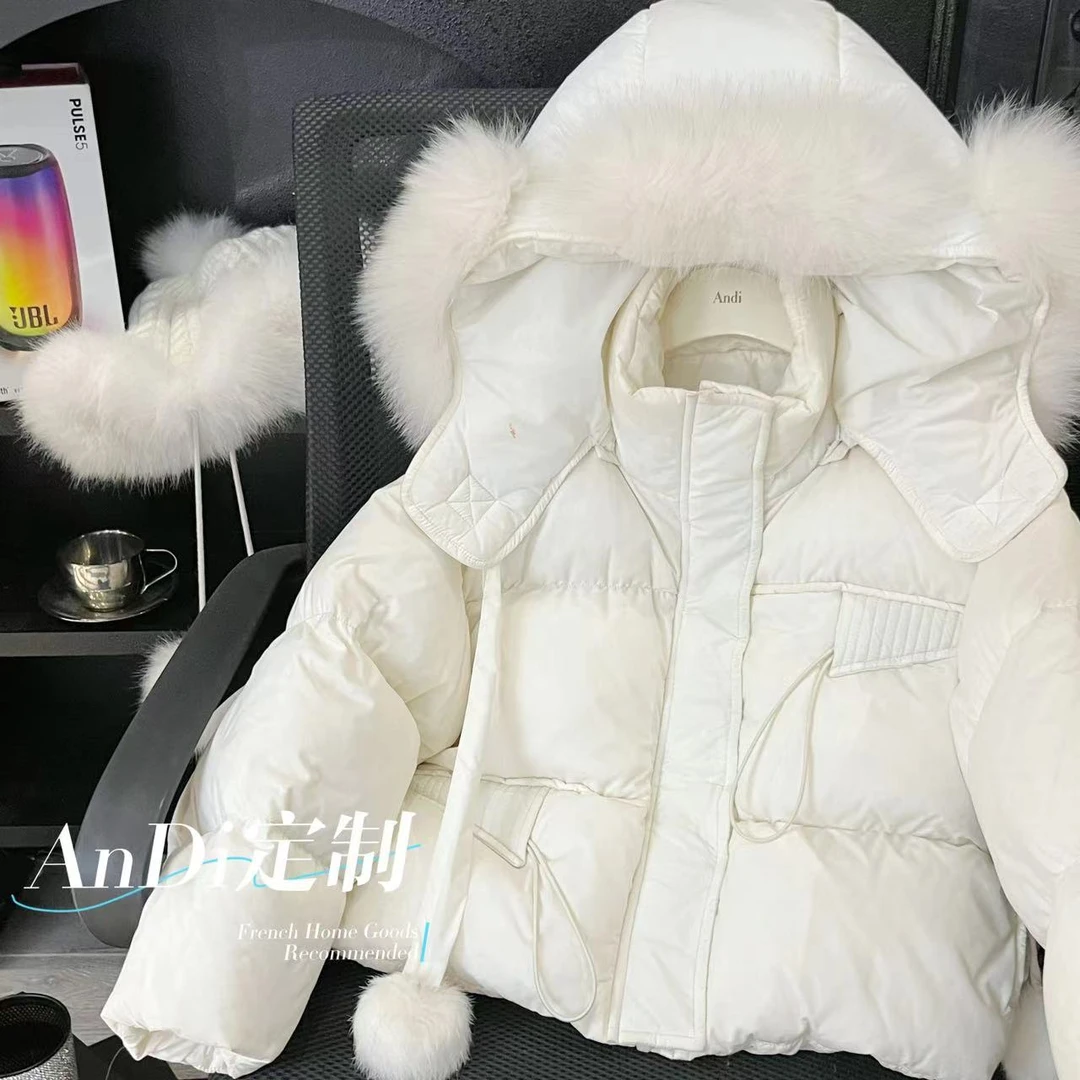 〖ANDI〗订制儿童羽绒服冬季中大童新款纯色连帽羽绒服2068反季