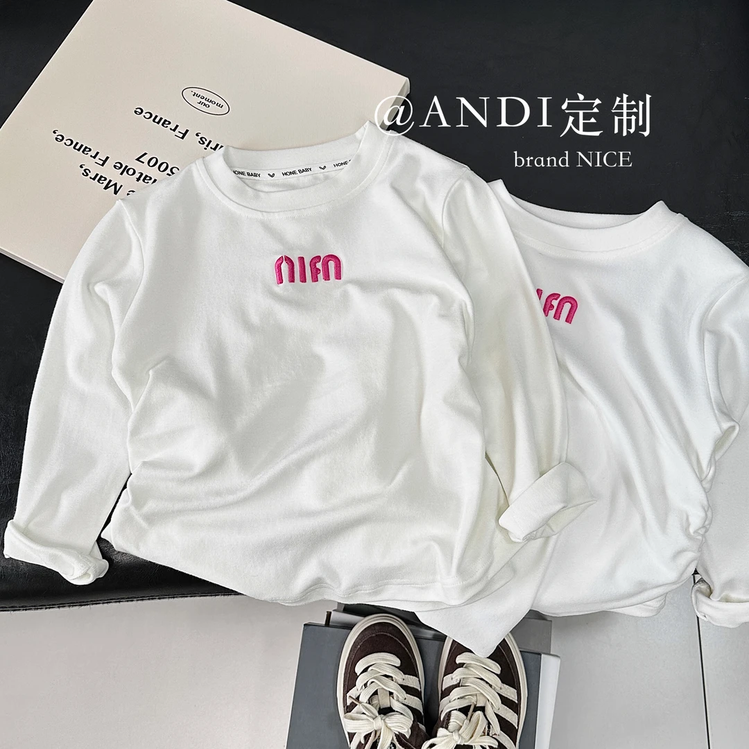 〖ANDI〗定制儿童春秋季打底衫新款中大童休闲套头T恤1511