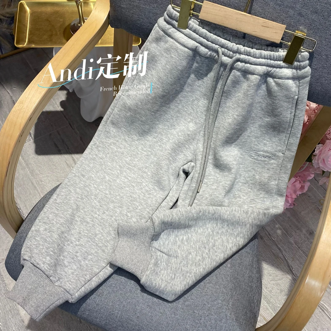 〖ANDI〗儿童订制秋季2023新款中大童ins束脚卫裤1505