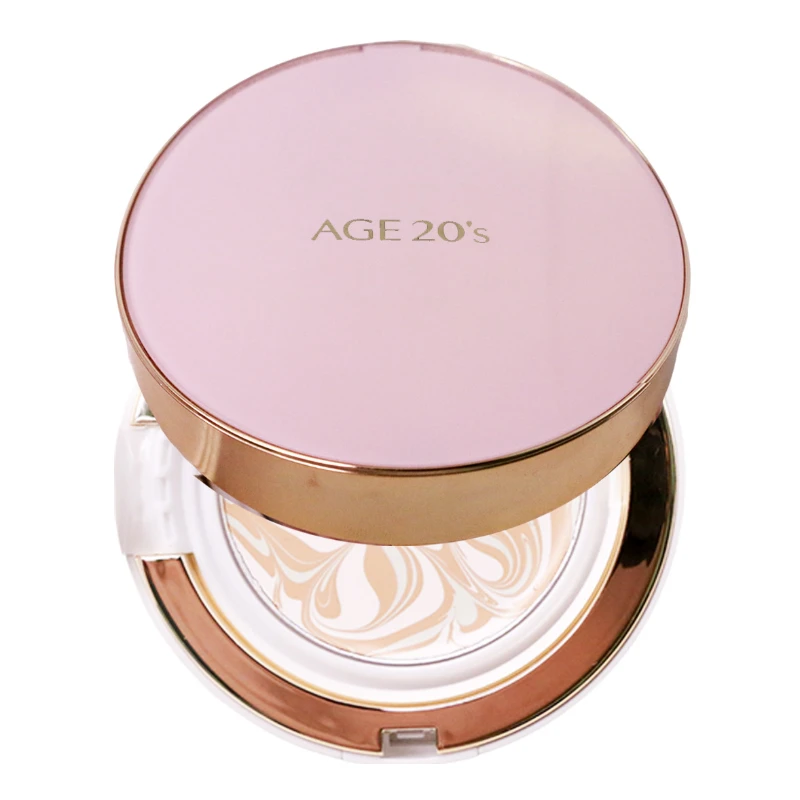 爱敬爱敬气垫三色粉21号精华遮瑕水润粉底1盒×2芯七夕礼物