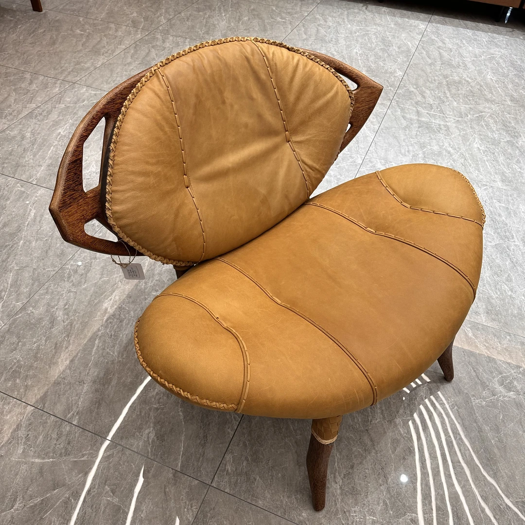 PACIFICGREEN祖鲁单人桌椅椰木原材纯手工定制复古家用客厅