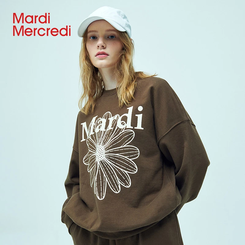 【Mardi Mercredi】MBB8WSWSR581小雏菊印花圆领卫衣YH
