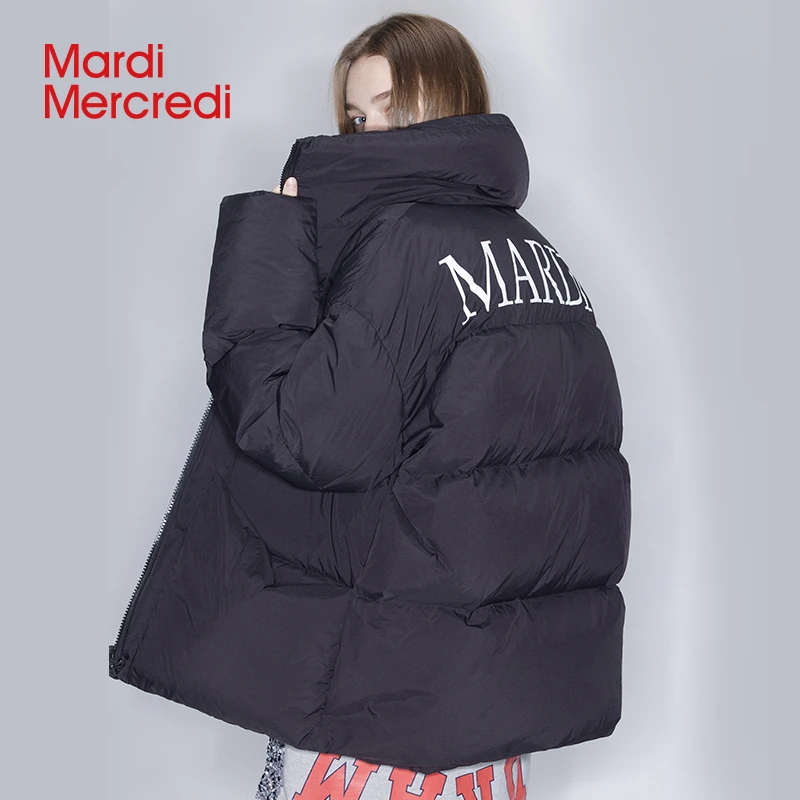 Mardi Mercredi【商场同款】短款鸭绒羽绒服轻薄短款羽绒服女mardi