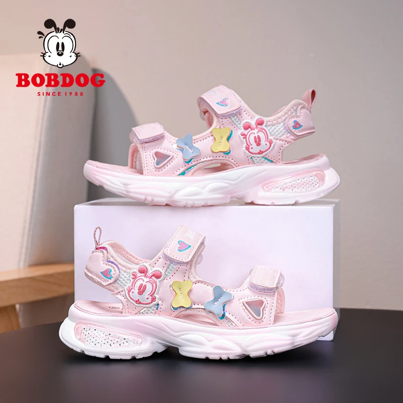 巴布豆童鞋女童凉鞋夏季儿童可爱公主凉鞋小女孩休闲百搭沙滩鞋子