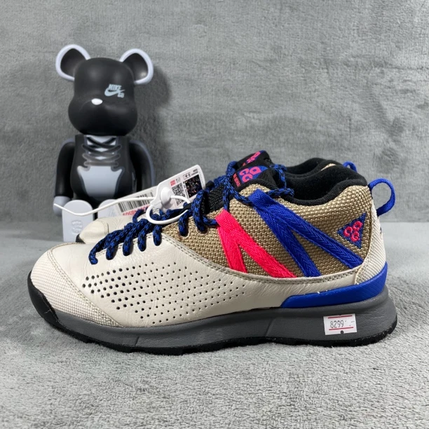 二手38码 Nike Okwahn II Sail跑鞋 白 裂皮磨皮溢胶 无盒公价689
