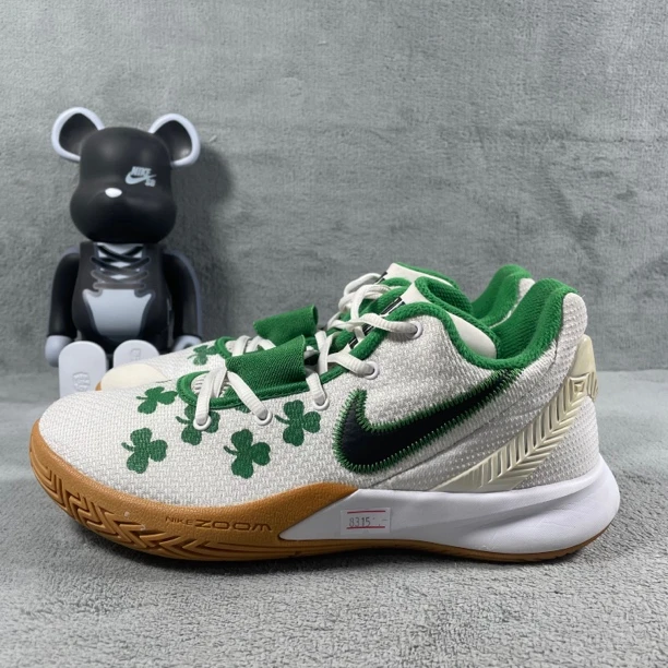二手40.5码 Nike Kyrie FlyTrap 2 篮球鞋 白绿 无盒 公价1499