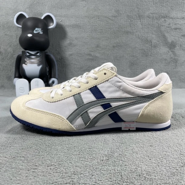 二手39.5码 Onitsuka Tiger 休闲鞋 白 帮黄渍裂纹 无盒 公价699