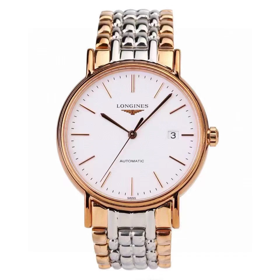 99新 Longines/浪琴 瑰丽38.5mm/全自动机械男表/工价12800