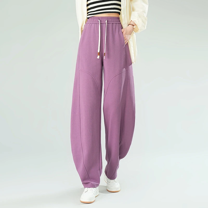 香蕉阔腿裤女2024春夏新款薄款高腰宽松休闲镰刀裤高个子长裤子潮