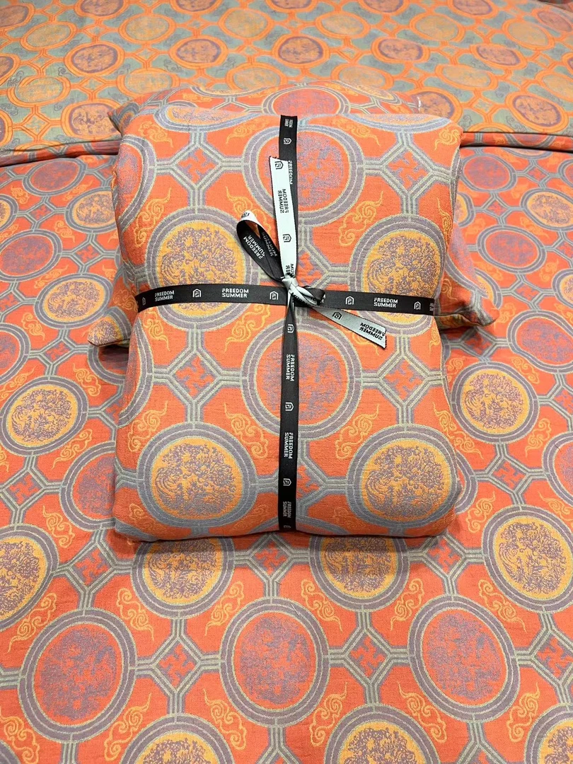 欧狄芬【龙纹-基础款】高端双层纱四件套亲肤柔软舒适透气定制加厚