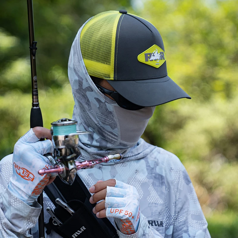 RVVR/&24新款头号玩家拼网帽户外路亚钓鱼防晒鸭舌帽舒适透气速干