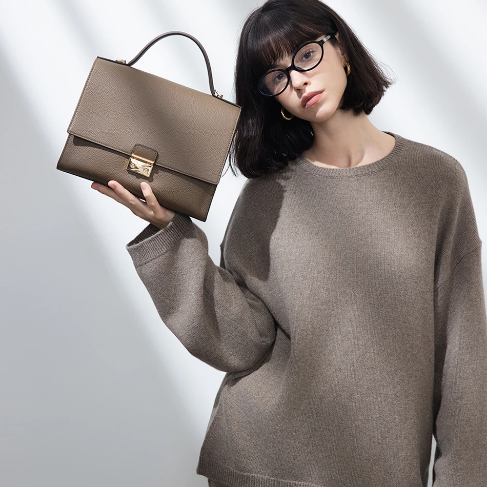 伊米妮气质百搭斜挎包品牌新爆款法式上班出游大容量高级女包