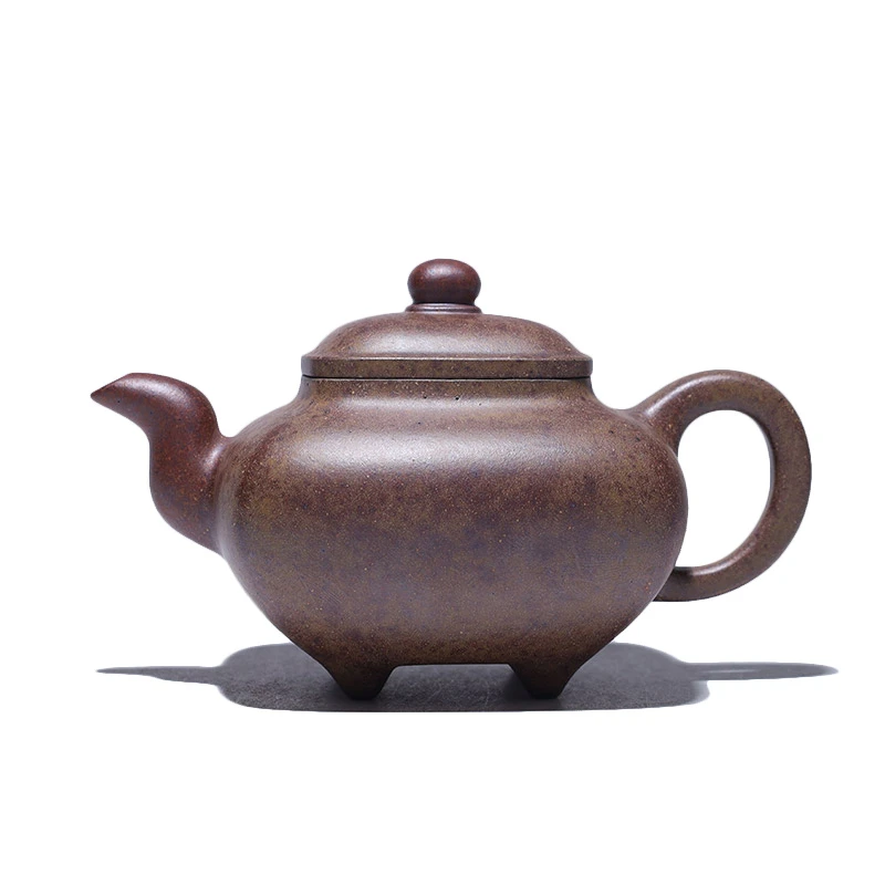 大吉羊柴烧 宜兴紫砂壶茶壶 原矿本山绿泥传炉190ml李孟华