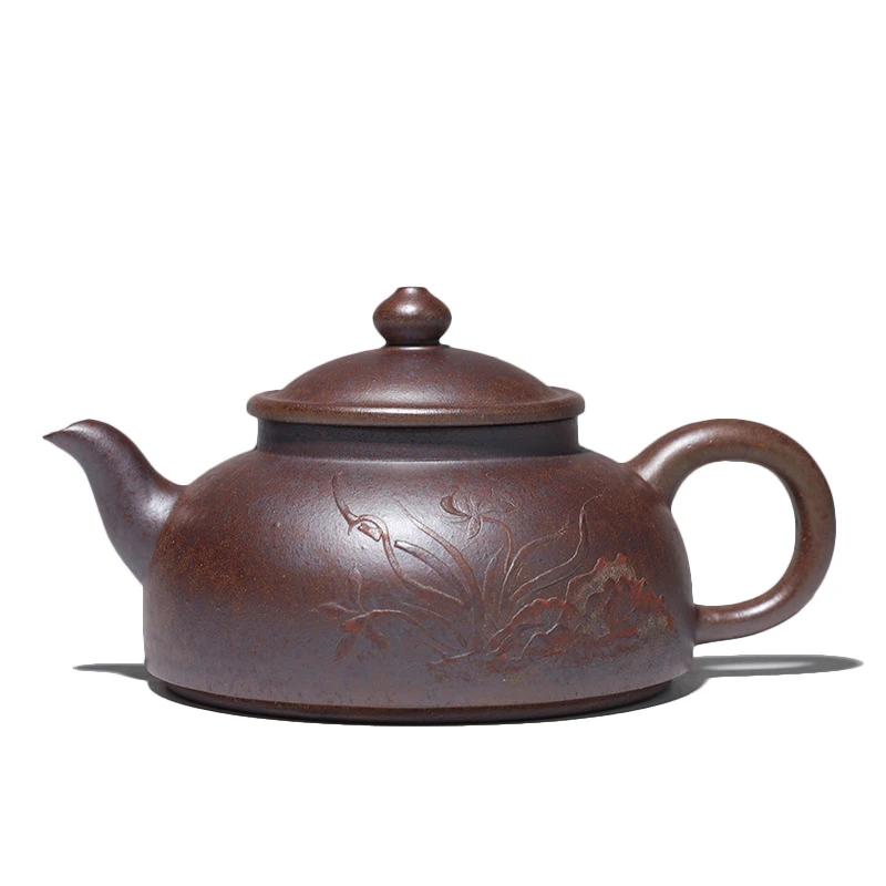 大吉羊柴烧 宜兴紫砂壶茶壶 原矿本山绿泥玉兰生香150ml庄杰