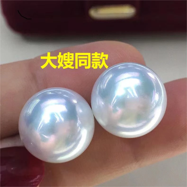 【粉丝专属】925赛奥白15mm正圆无暇耳钉ES115