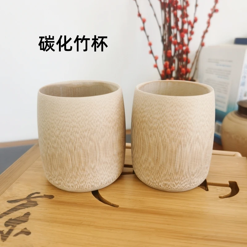 产地货源天然竹杯子水杯米桶竹茶杯竹筒竹筒杯子生态茶杯工厂直销