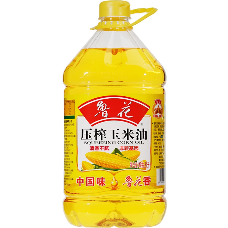 【鲁花】压榨玉米油5L  非转基因   食用油 煎炸清香