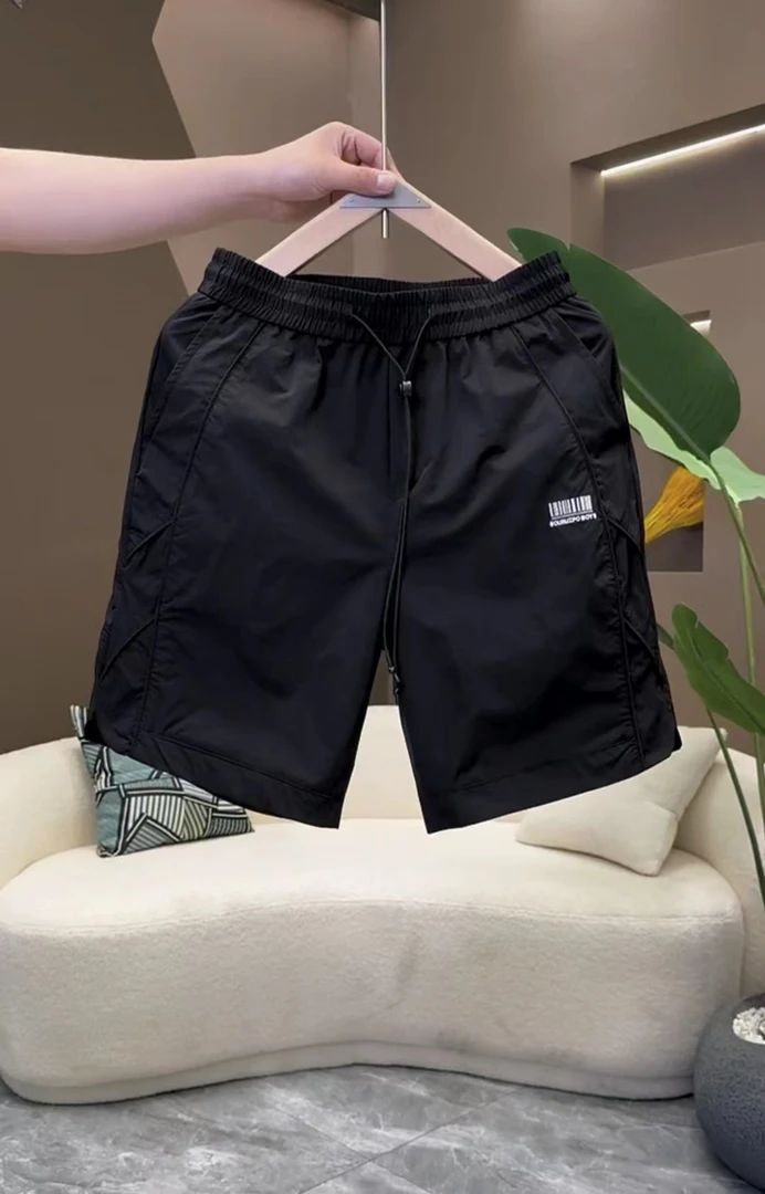 运动休闲潮款简约男童男士夏季轻薄透气时尚宽松速干韩版五分裤男