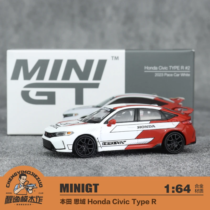 MINIGT 1:64 本田思域 Honda Civic Type R 合金车模红白拼色721