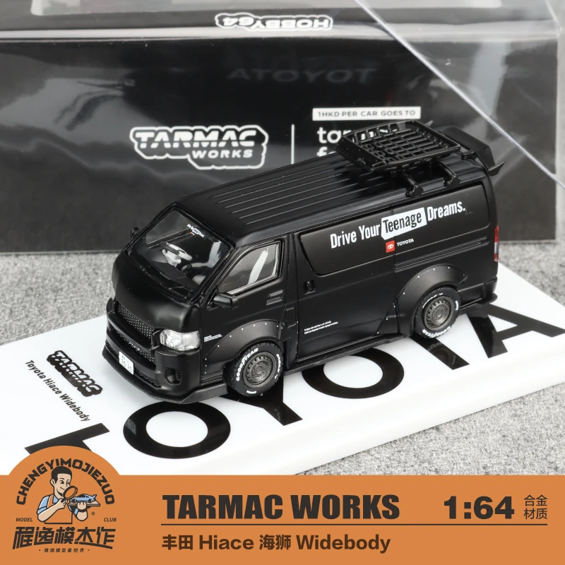 Tarmac Works TW 1:64 丰田 Hiace 海狮 Widebody带顶架 合金车模