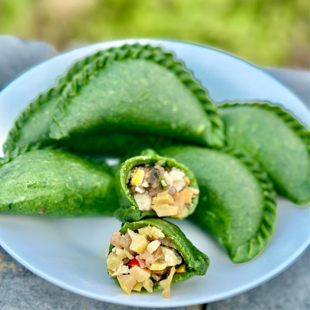 临安手工艾草菓 清明果 青团 12个 80g/个（笋丁猪肉雪菜豆腐）