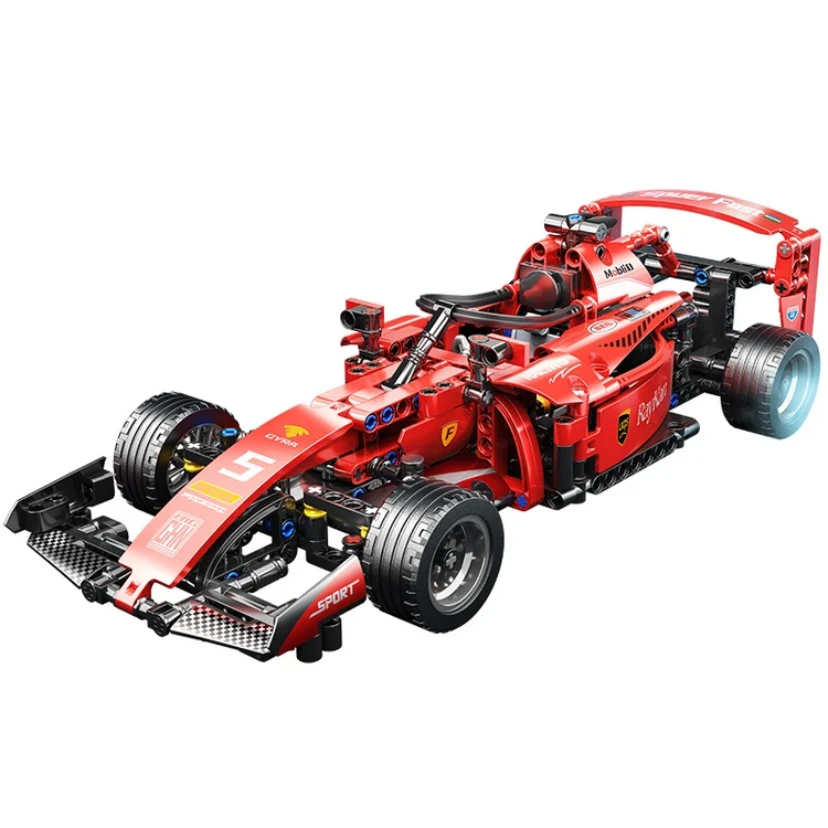 F1方程式赛车积木拼装大G越野车回力车8-14模型玩具男孩节日礼物6