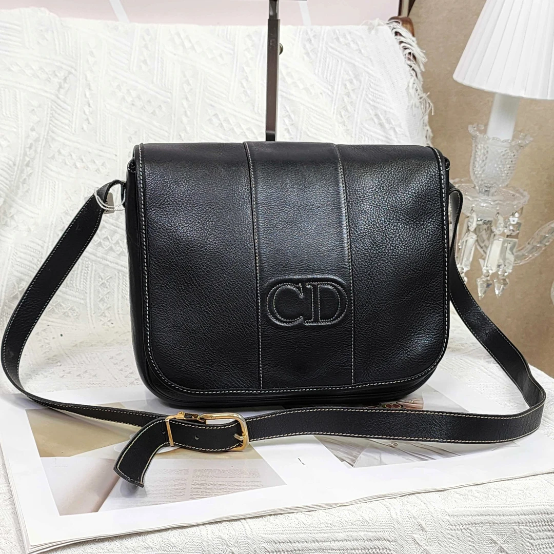 95新 DIOR/迪奥 cd邮差单肩斜挎包