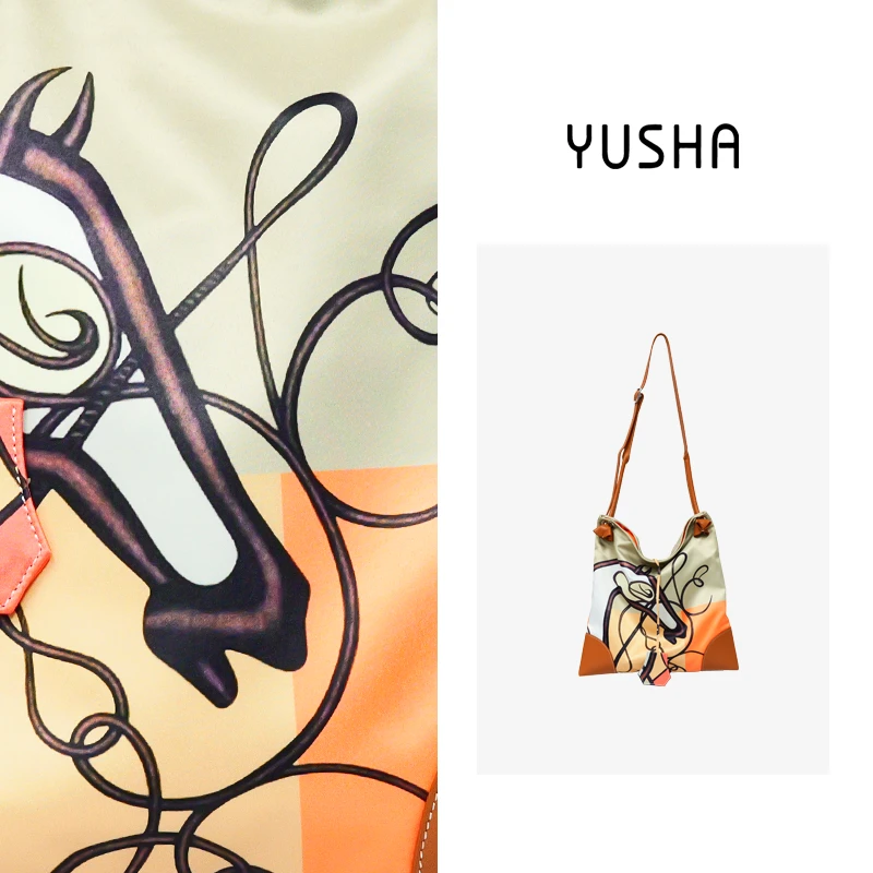 YUSHA/高档涂鸦布面托特-271