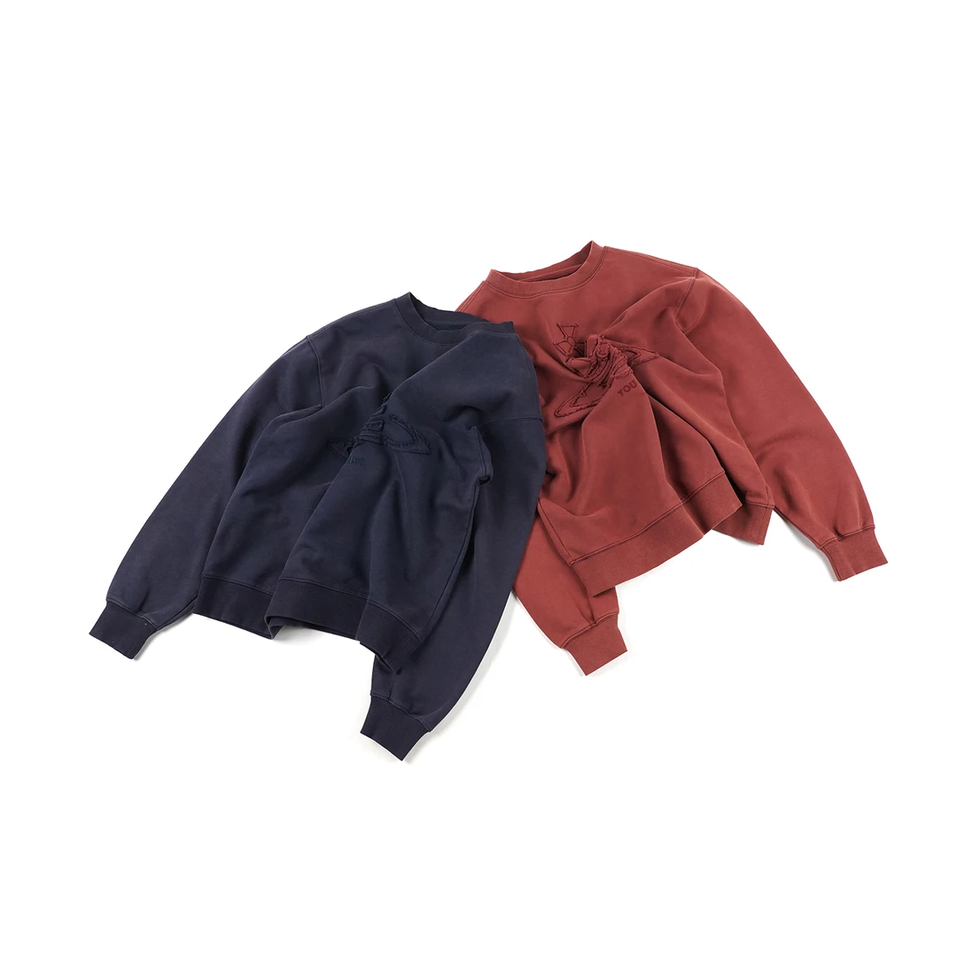 FAIRFAFO林肉肉【重工土星卫衣】WYSS31022时尚百搭宽松复古卫衣