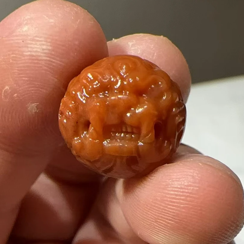 南红醒狮头1.5单颗多样性发其一