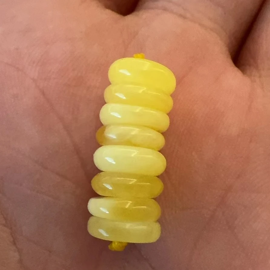 蜜蜡白蜡隔片8mm一条多样性发其一