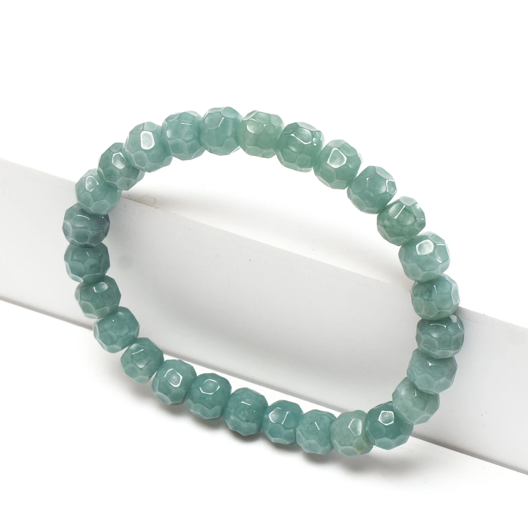 翡翠无相手串7X8单圈发其一