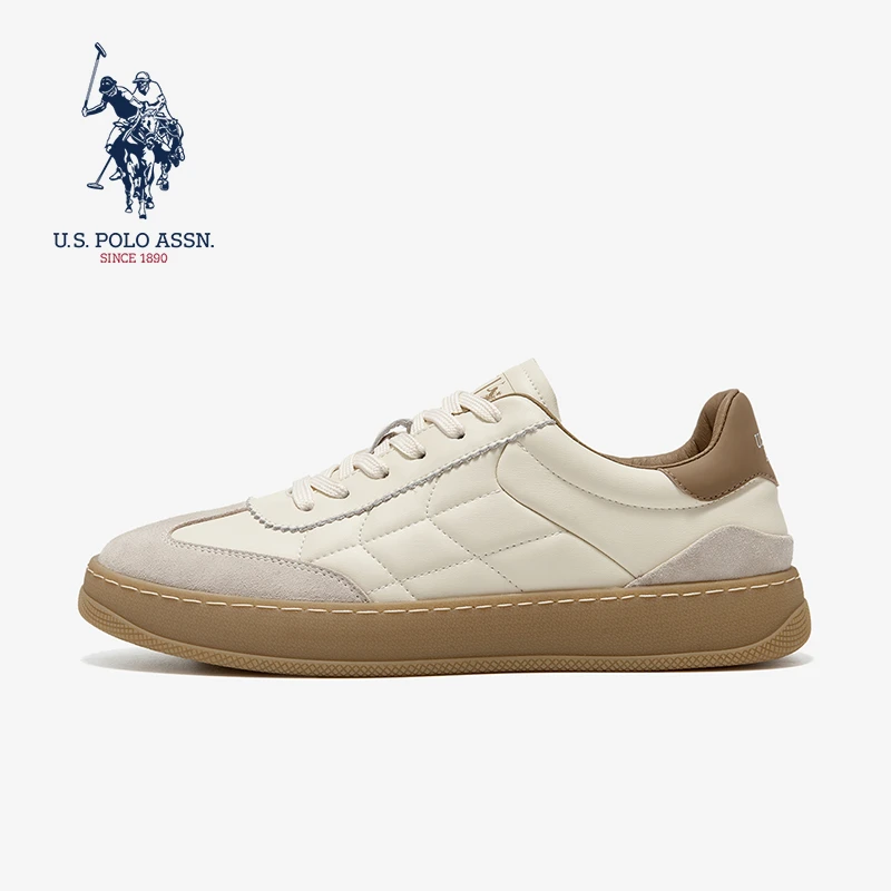 U.S. POLO ASSN.官方品牌真皮牛皮时尚百搭休闲运动鞋UJ613586