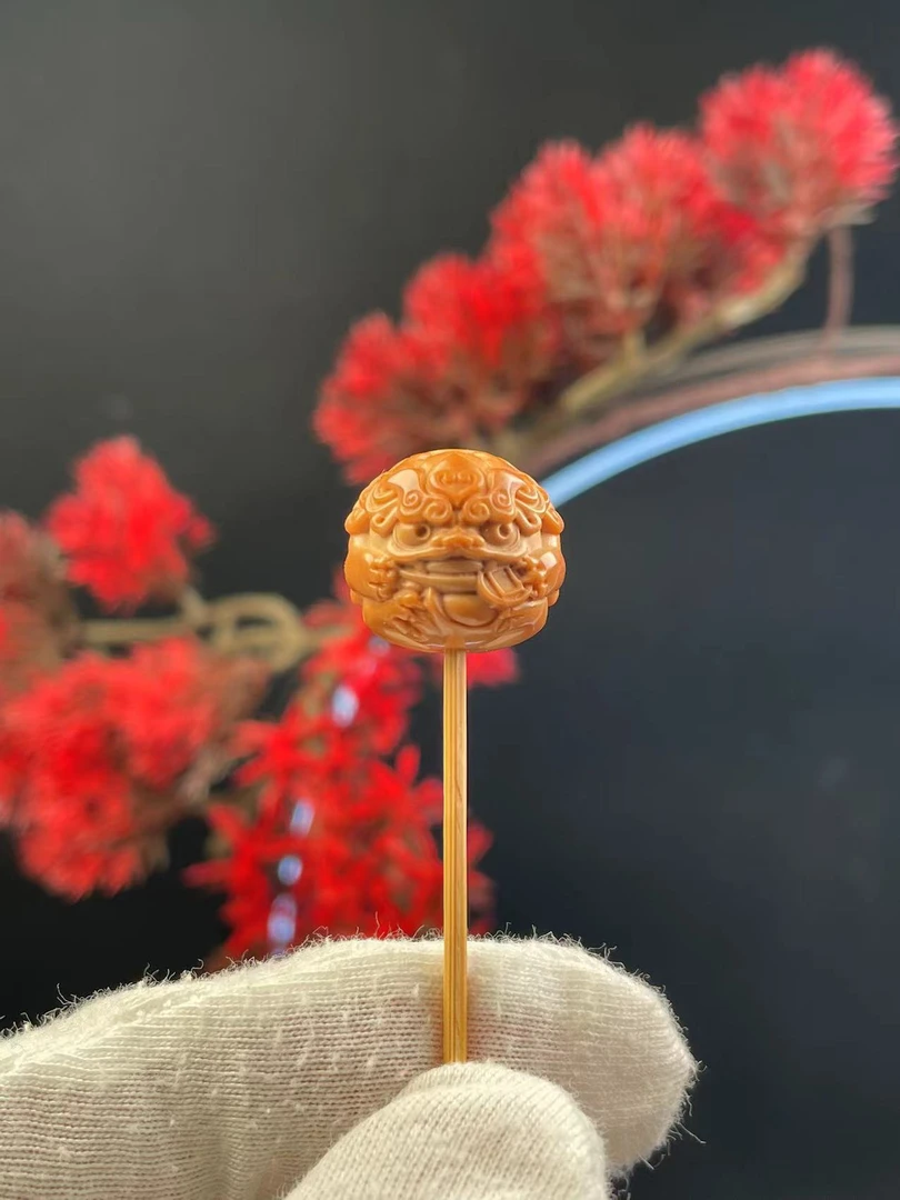 猴头雕刻可爱貔貅隔珠手串百搭配饰瑞兽