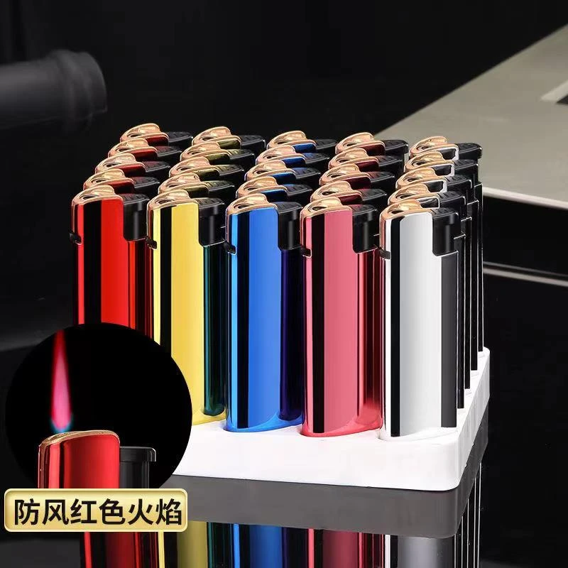 一次性加厚防爆防风明火打火机批发零售火机坏机包赔时尚高档品质