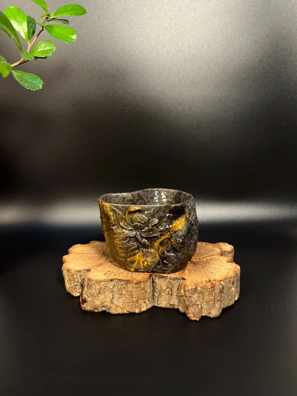 《荷塘月色》冰碛岩原皮随行杯