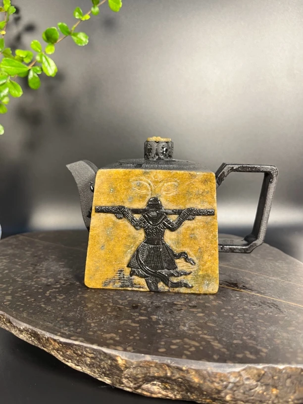 《大话西游》冰碛岩黄晶体高货随行壶