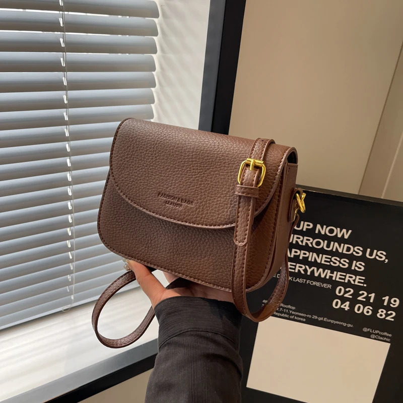 2025新款复古休闲质感小方包流行简约经典爆款单肩包斜挎包