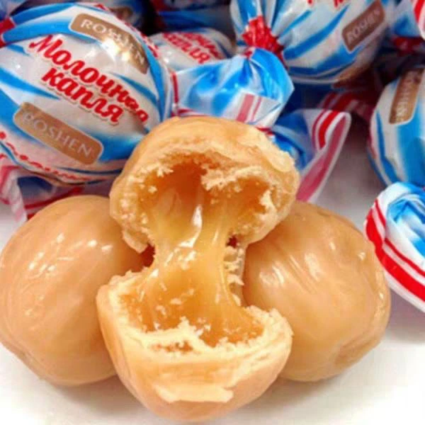俄罗斯进口乌克兰糖果ROSHEN如胜滴滴香夹心奶糖糖果硬糖喜糖