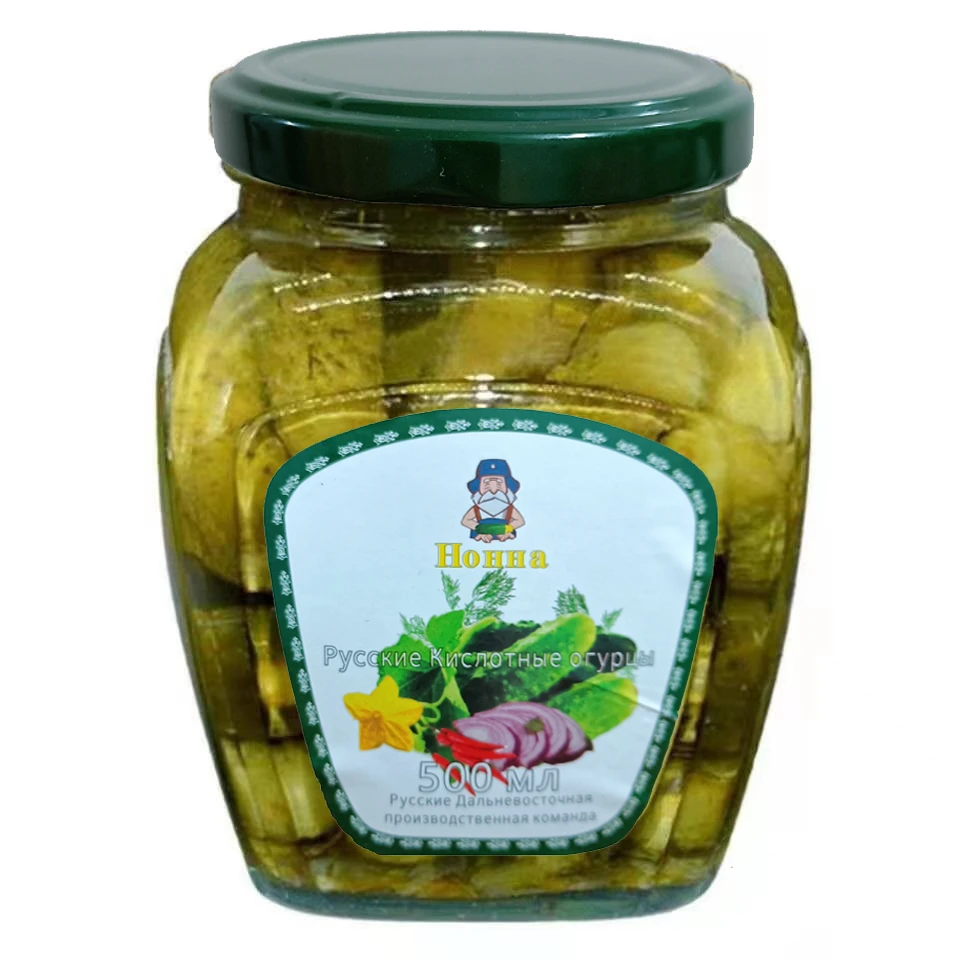 500克/瓶 爽脆清爽  俄罗斯风味酸黄瓜罐头食品越南原装进口美食