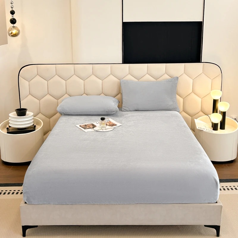 【小云阿玲专享】睡拾光牛奶绒床笠三件套（已开价）