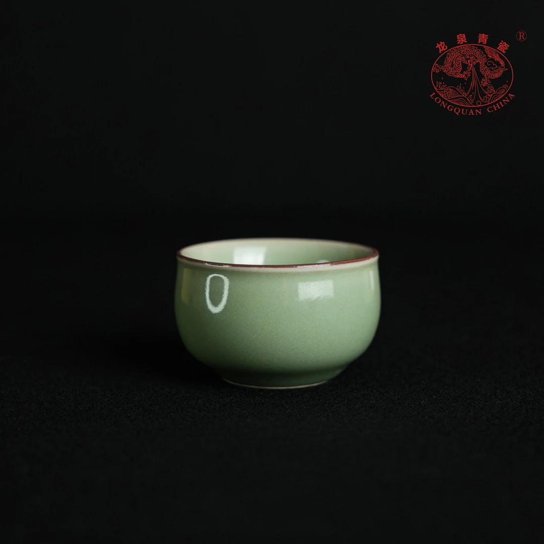 龙泉青瓷官方正品空山新雨小杯手工杯仿古茶具品茗杯茶杯60ml