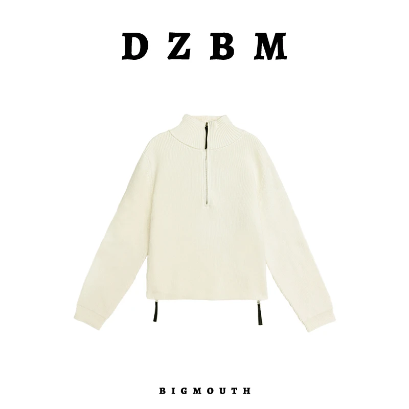 DZBM上衣毛衣针织时尚连帽秋冬套头长袖休闲百搭简约上衣-S5656