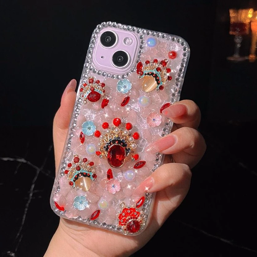 【苹果/华为/OPPO/VIVO/小米】高定奢华金典国粹镶钻手机壳