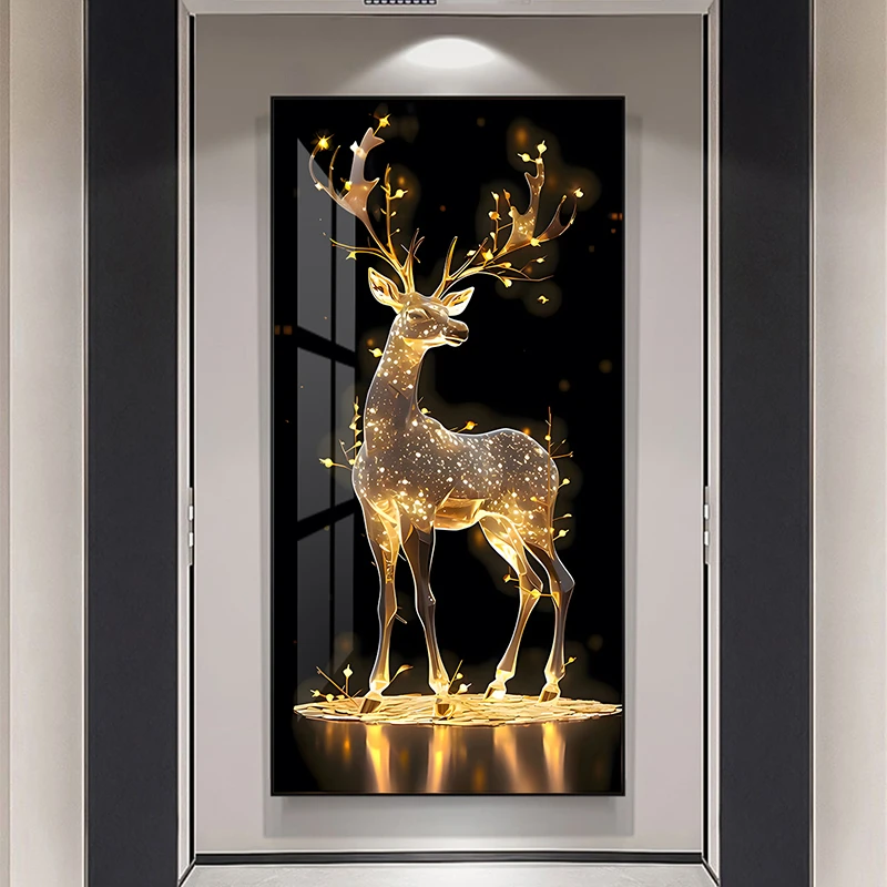 现代装饰画轻奢玄关装饰画现代简约入户门客厅走廊过道挂画