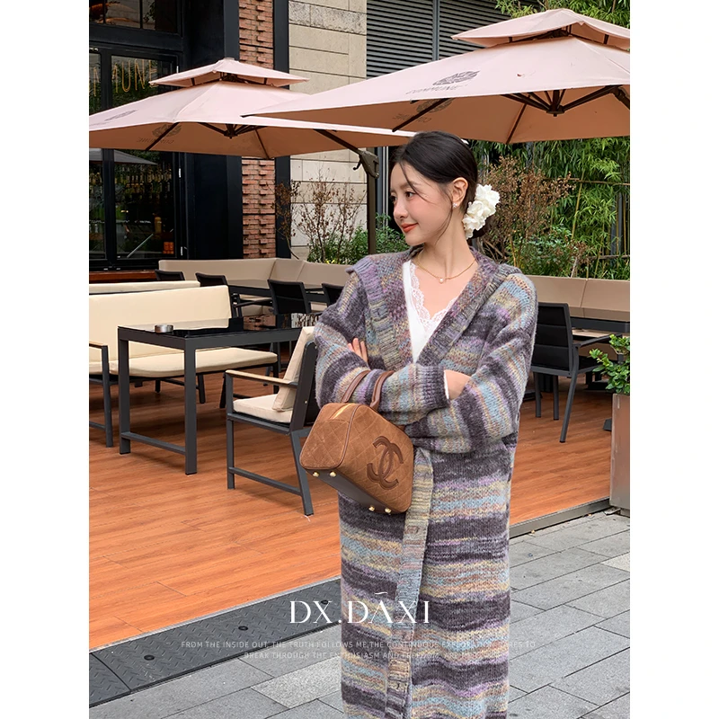 代大喜【霓虹灯】气质开衫毛衣外套时髦洋气新款针织开衫毛衣上衣