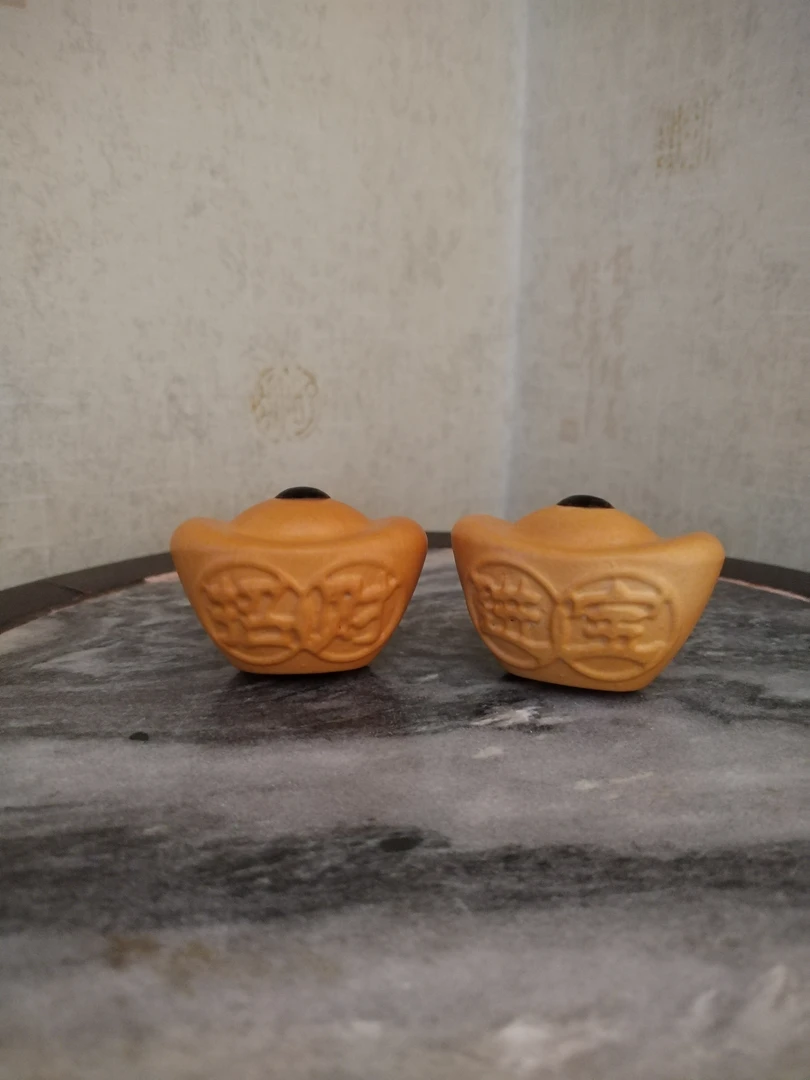 一对招财进宝小元宝葫芦