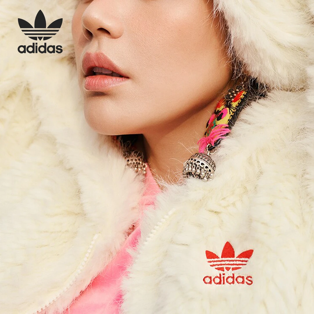 Adidas/阿迪小年穿搭达斯正品三叶草新年女士时尚外套IX4225