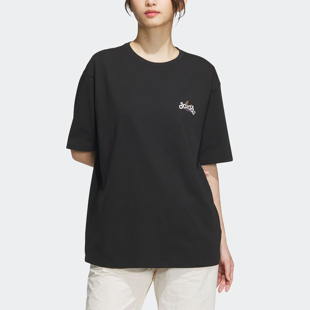 Adidas/阿迪达斯正品三叶草夏新款女子运动休闲短袖T恤IK8635