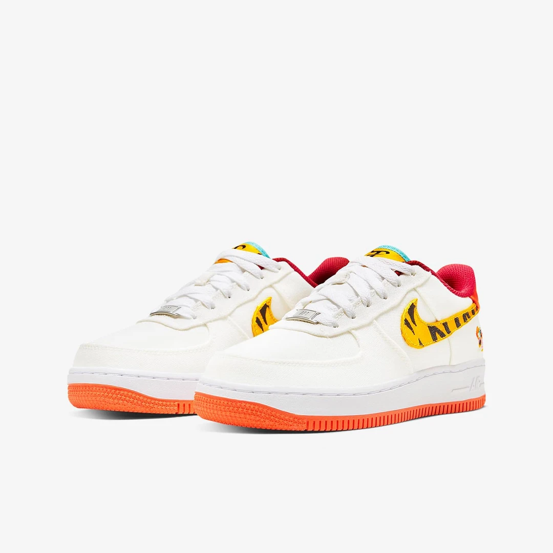 Nike/耐克正品AIR FORCE 1 AF1新年女鞋GS儿童板鞋DQ4502-171